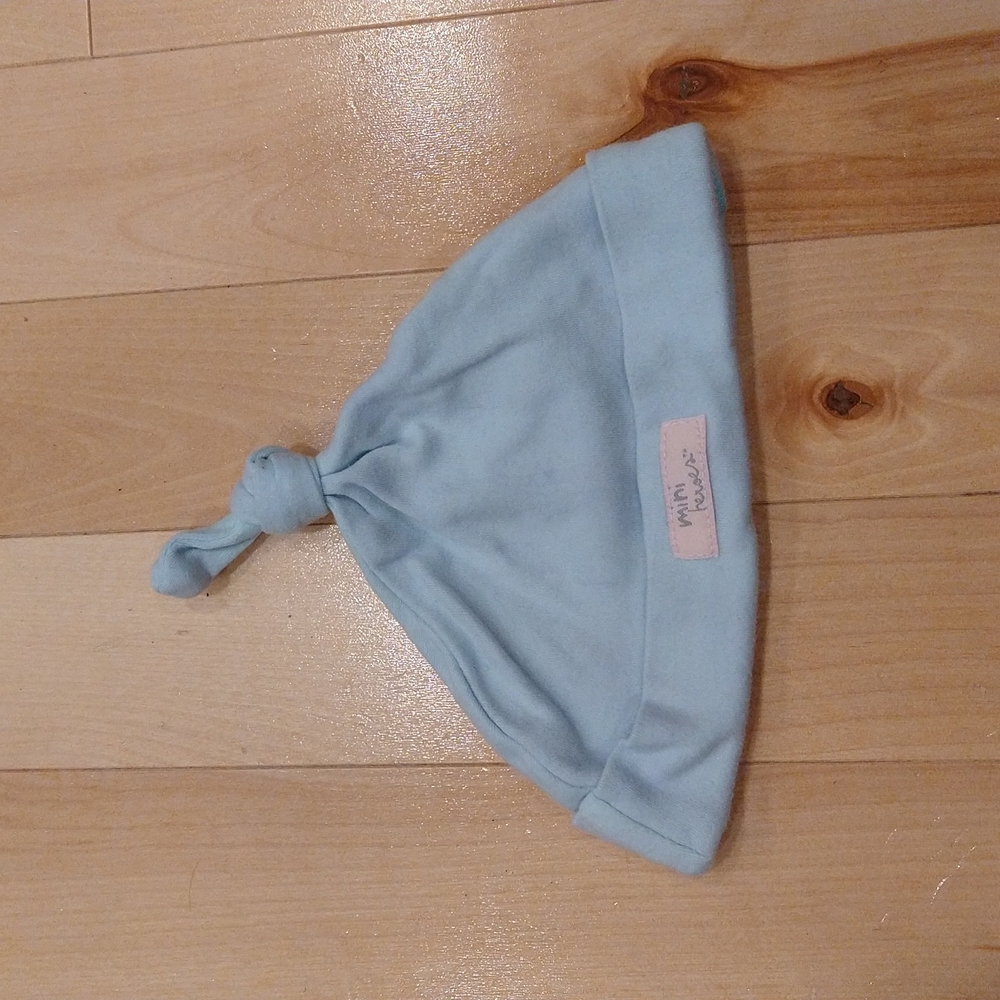5/20$ 6m blue Baby hat mini heroes 💯 cotton